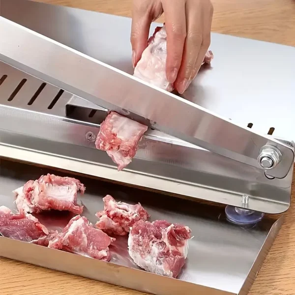 Easy-Clean Stainless Steel Manual Meat Slicer