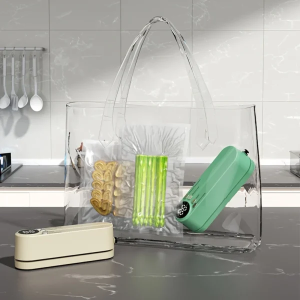 Portable Vacuum Food Sealer | Automatic Wireless Bag Sealer for Fresh Storage & Travel - Image 4