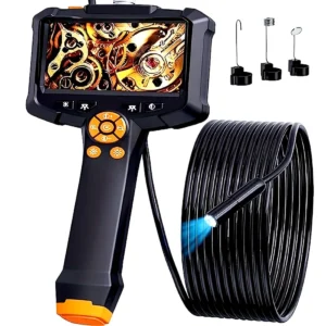 1080P HD Borescope Camera with Light | 4.3” Endoscope, IP67 Waterproof, 16.5ft Snake Cam