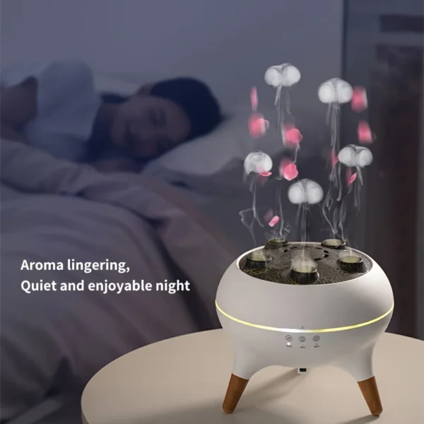 Jellyfish Mist Aromatherapy Humidifier | LED Fragrance Diffuser with Remote - Image 4