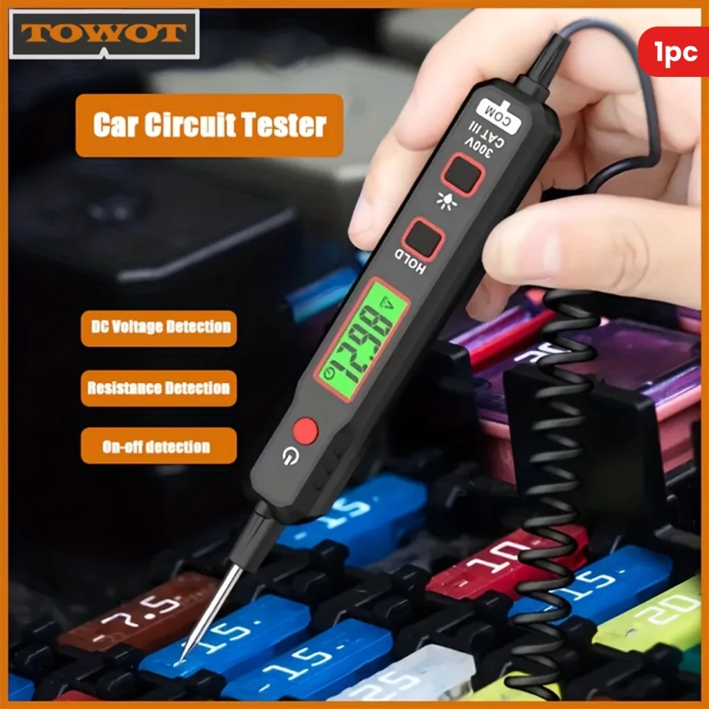 Digital Car Circuit Tester with LCD Display