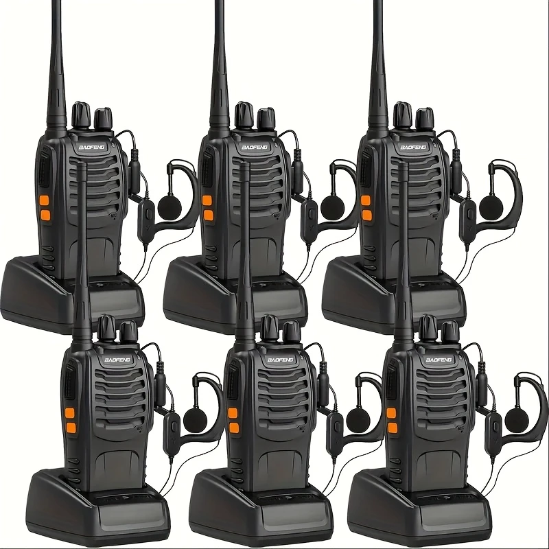 Rechargeable Long-Range Walkie Talkies (2-Pack)