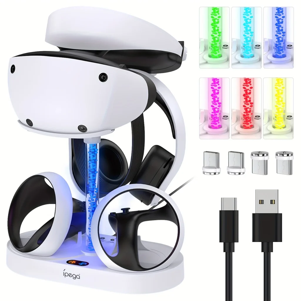 RGB Charging Stand for PSVR2 Headset & Controllers