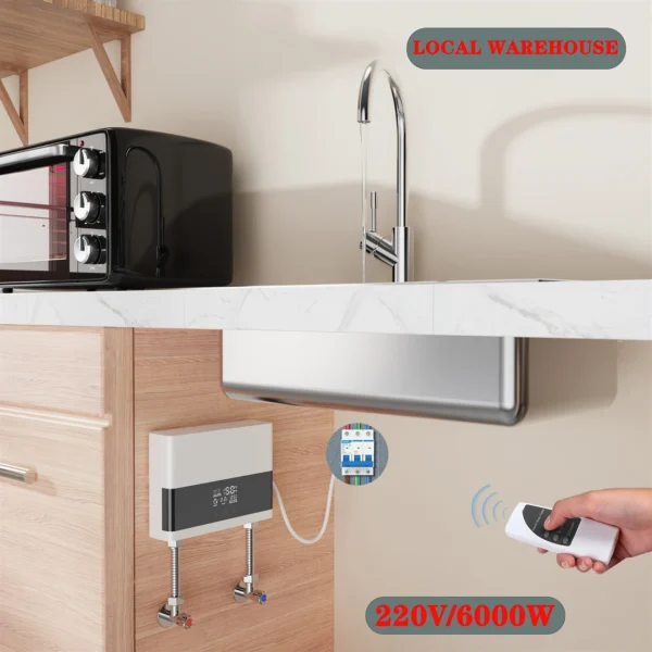 Instant Electric Water Heater 220V 6000W - Image 4