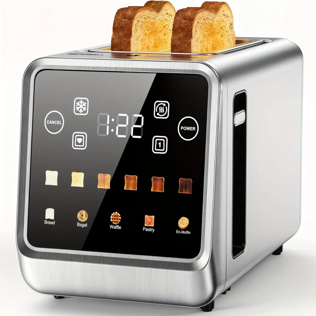 Touchscreen 2-Slice Smart Toaster | 6 Shade Levels & 5 Bread Modes | 900W