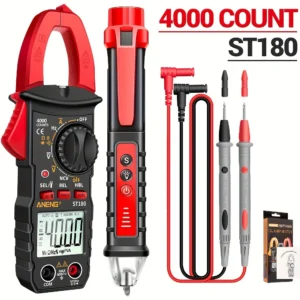 Clamp Multimeter Set with Probe & Flashlight – ST180