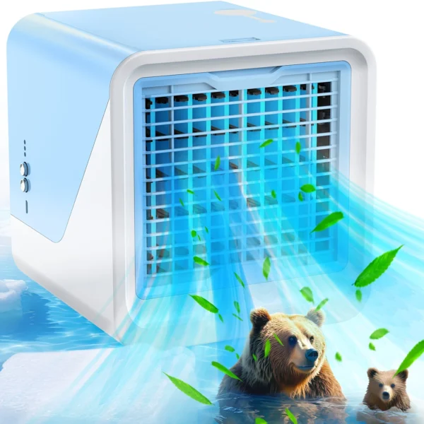 3-in-1 Portable USB Air Conditioner | Mini Cooler, Humidifier & Fan for Home & Travel - Image 3