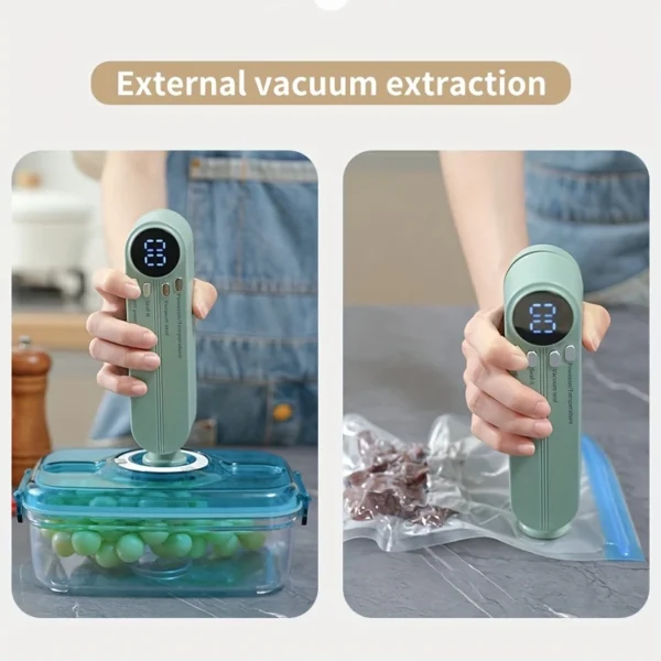 Portable Vacuum Food Sealer | Automatic Wireless Bag Sealer for Fresh Storage & Travel - Image 3