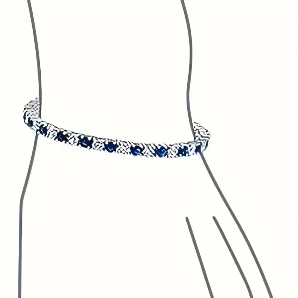 Italian 925 Silver Moissanite & Sapphire Bracelet – Luxury Gift Box Included - Image 3