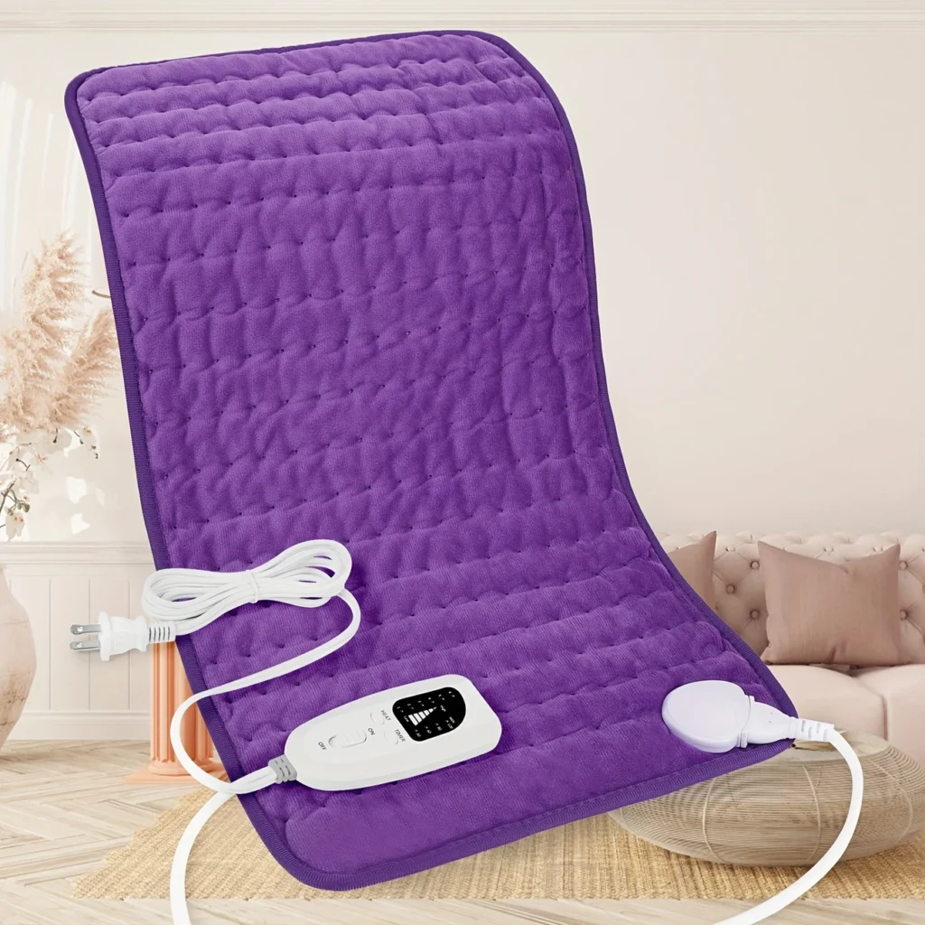 Extra Large Electric Heating Pad | 6 Heat Levels, Auto Shut-Off, Washable