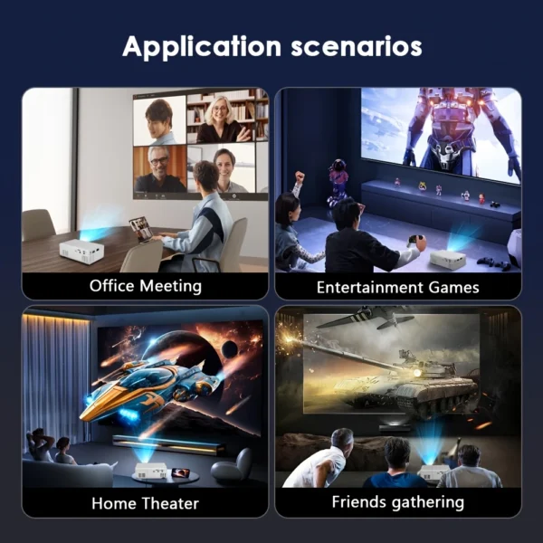 2025 Mini HD Projector | Smartphone Compatible Home Theater with Remote - Image 5