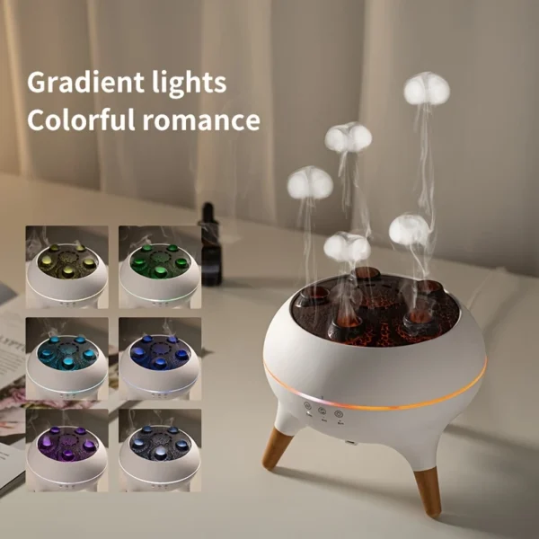 Jellyfish Mist Aromatherapy Humidifier | LED Fragrance Diffuser with Remote - Image 3