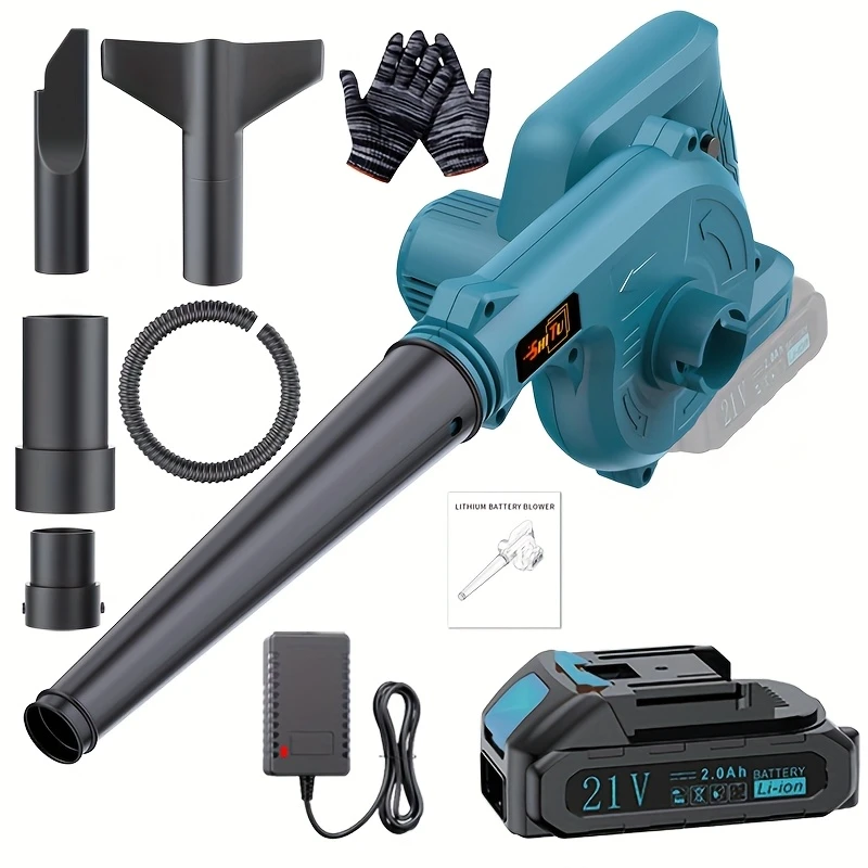 Cordless Leaf Blower & Vacuum | 21V Rechargeable High-Power Dust Cleaner