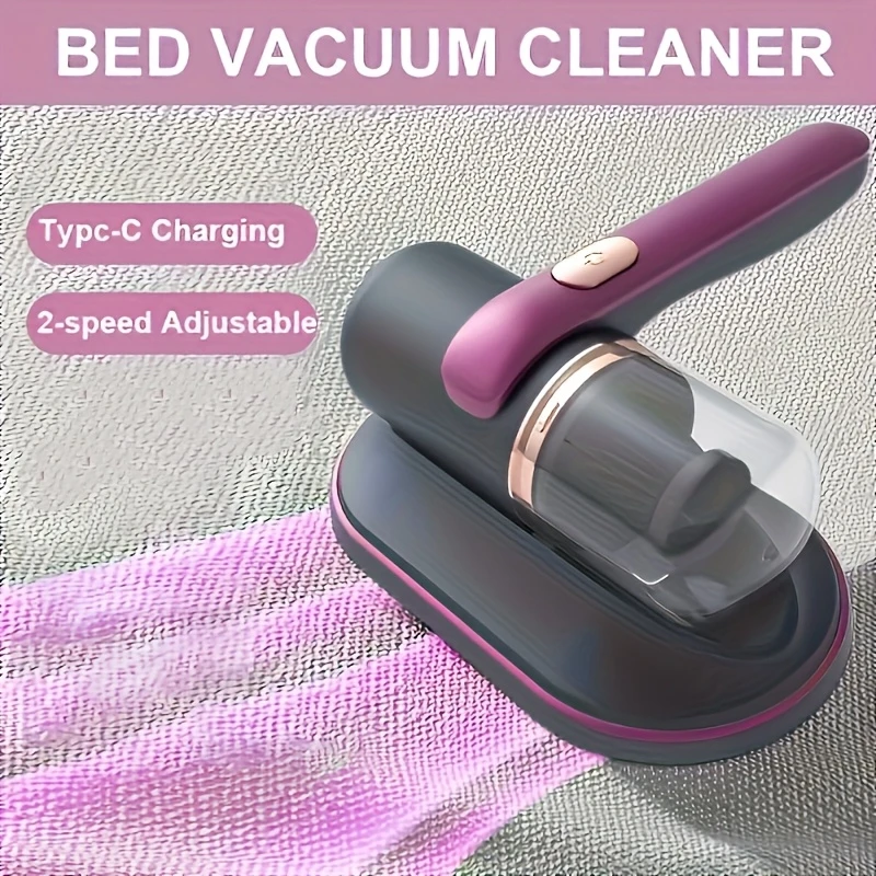 Cordless Bed & Mattress Vacuum | UV Light, HEPA Filter, 2-Speed Suction