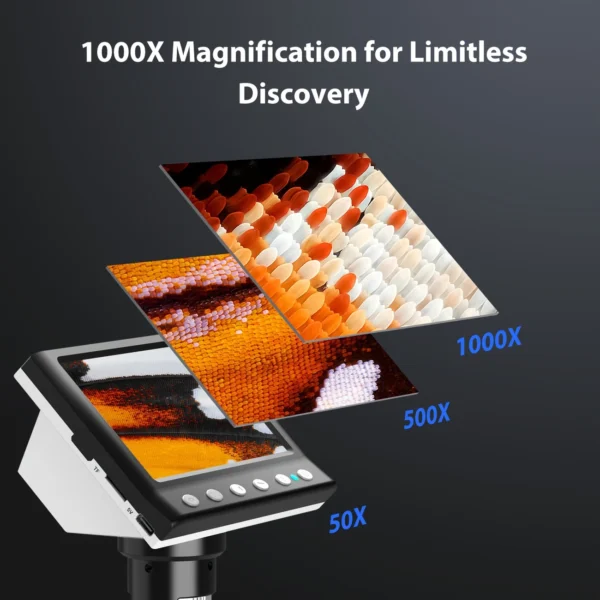 1000X LCD Digital Microscope with 32GB Card - Image 4