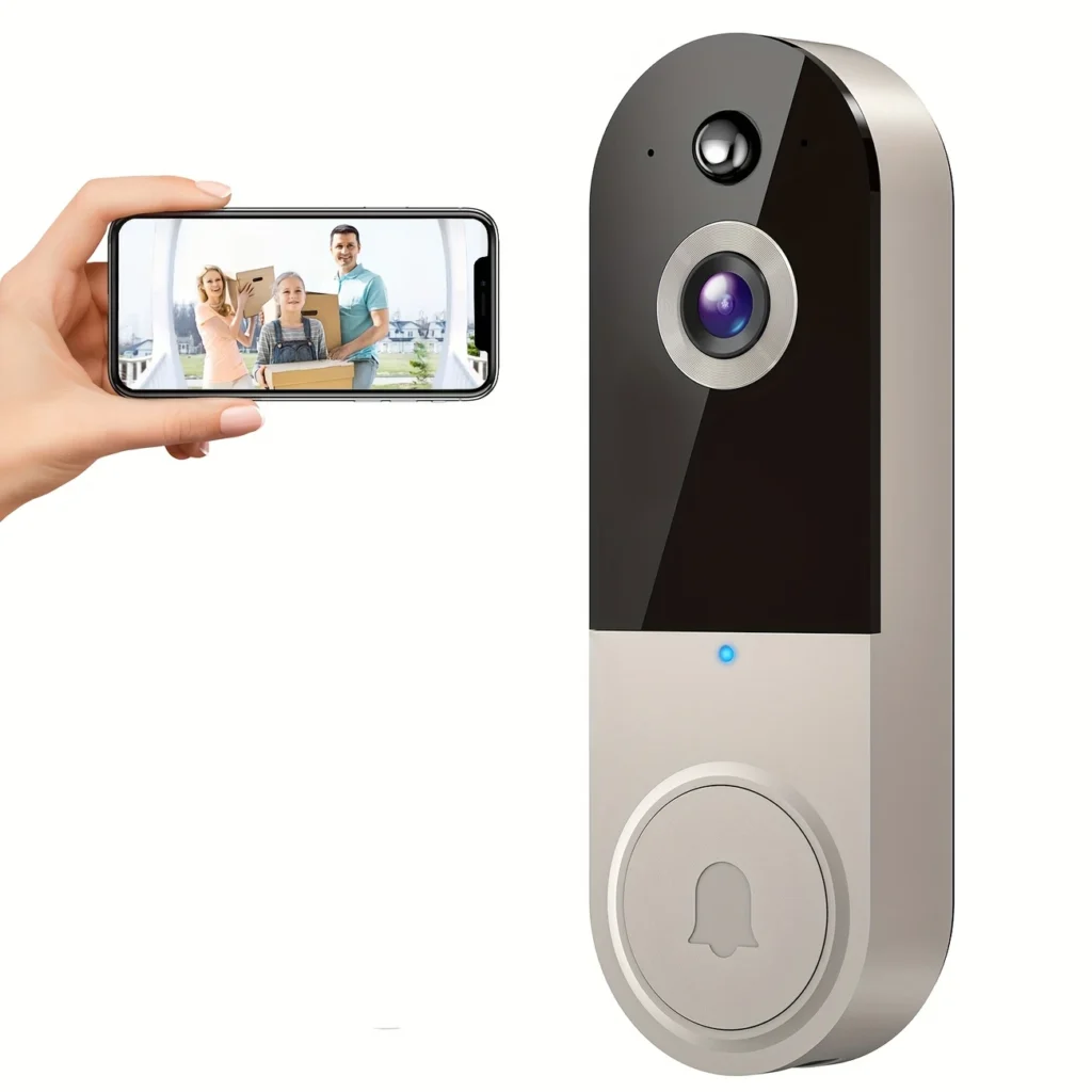 Smart Wi-Fi Video Doorbell with Night Vision & Two-Way Audio