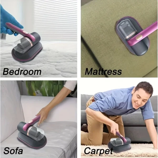 Cordless Bed & Mattress Vacuum | UV Light, HEPA Filter, 2-Speed Suction - Image 3