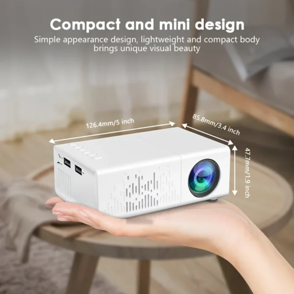 2025 Mini HD Projector | Smartphone Compatible Home Theater with Remote - Image 3