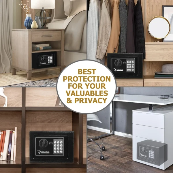 Fireproof Steel Safe Box with Digital Lock & Cash Bag | Home Security Safe - Image 4