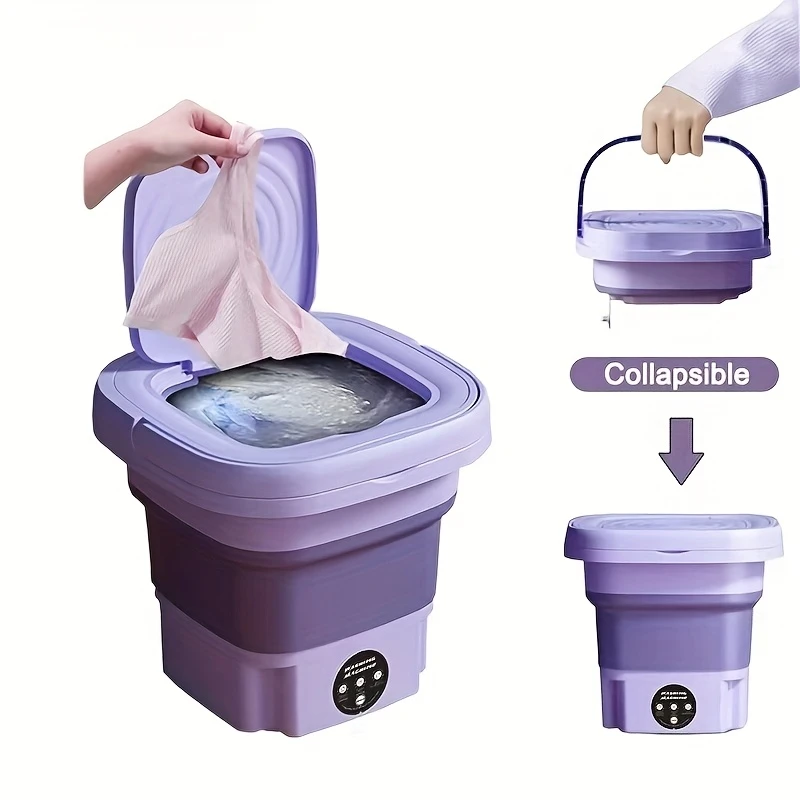 Portable Mini Washing Machine | Collapsible, Compact & Travel-Ready Washer