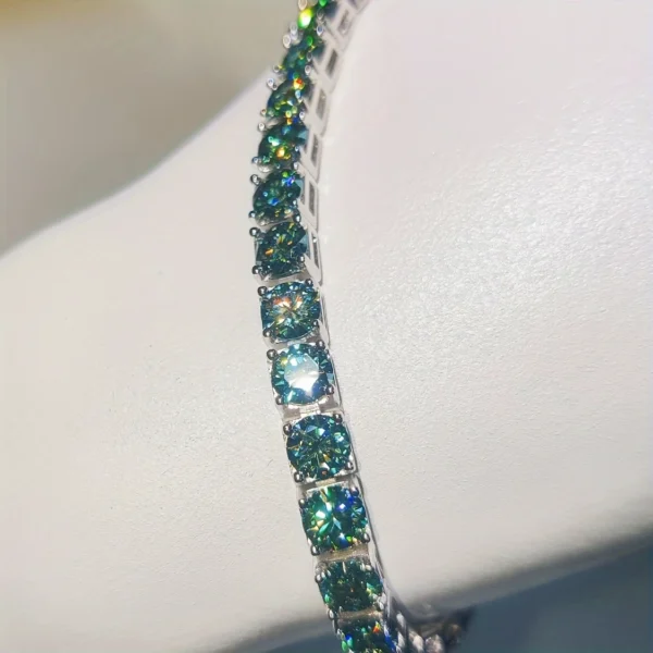 925 Silver Moissanite Tennis Bracelet – Elegant Sparkle for Every Occasion - Image 3
