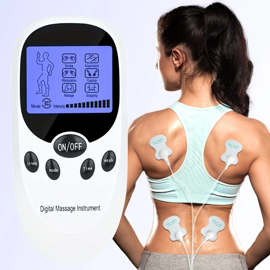CESLIFF TENS & EMS Massager | Dual Channel Pain Relief with 8 Pads