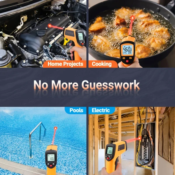 Infrared Thermometer Gun for Cooking & Repair - Image 2