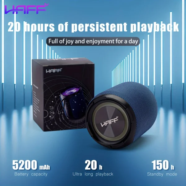 HAFFF Waterproof Wireless Speaker with LED Light - Image 3