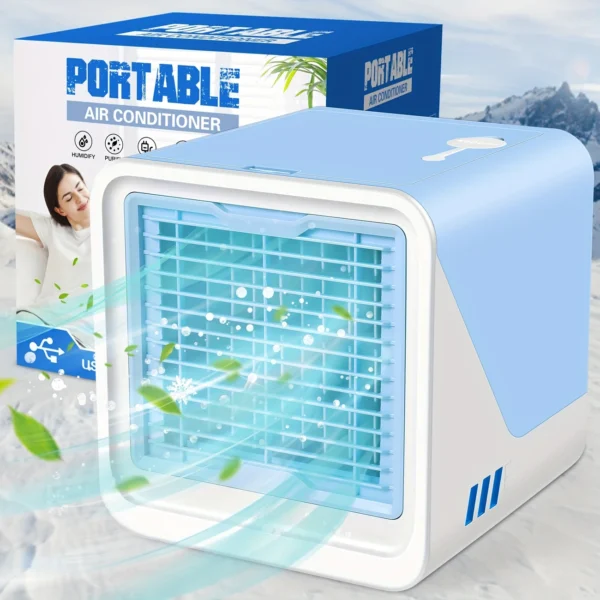 3-in-1 Portable USB Air Conditioner | Mini Cooler, Humidifier & Fan for Home & Travel - Image 2