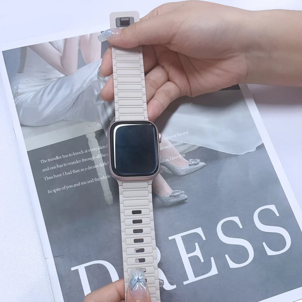 Soft Magnetic Silicone Strap for Apple Watch (All Sizes) – Sport Style