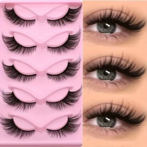 Cat Eye False Eyelashes – Wispy, Reusable, Dramatic Look