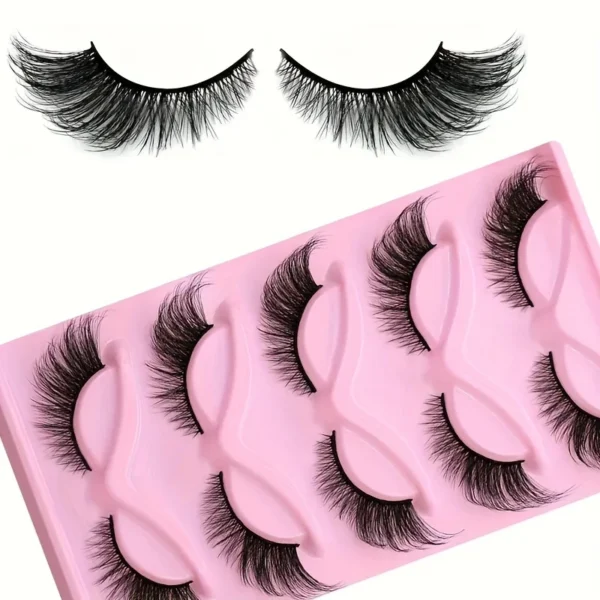 Cat Eye False Eyelashes – Wispy, Reusable, Dramatic Look - Image 4