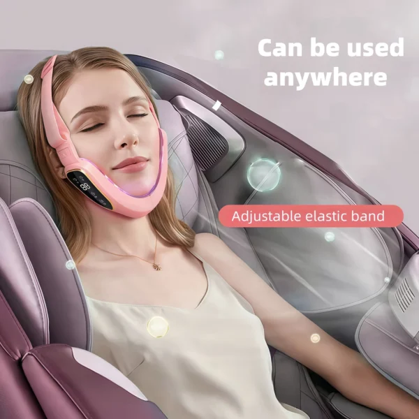 V-Shaped Micro Vibration Facial Massager – Rechargeable, Ergonomic Beauty Device for Women - Image 3