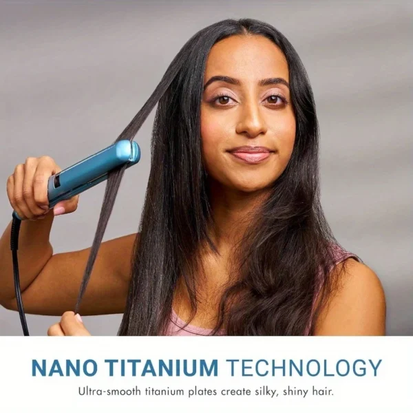 Nano Titanium Digital Flat Iron for Salon-Grade Hair Styling - Image 4