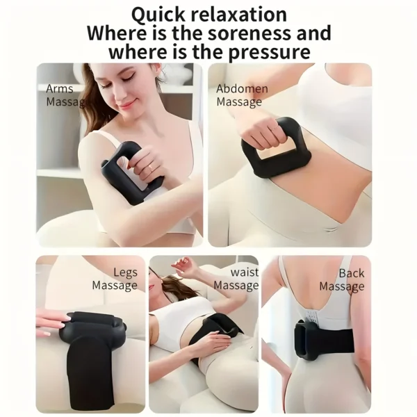 Vibrating Fascia Massage Ring – 5 Modes, USB Rechargeable, Portable Fat Burner Belt - Image 3