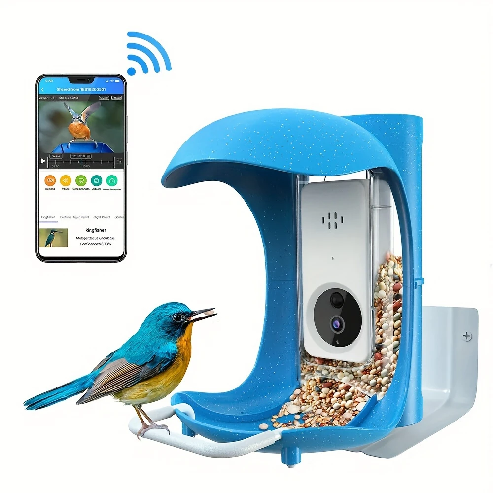 BirdDock Smart Bird Feeder with 1080P Camera & AI Bird Recognition – WiFi App-Controlled