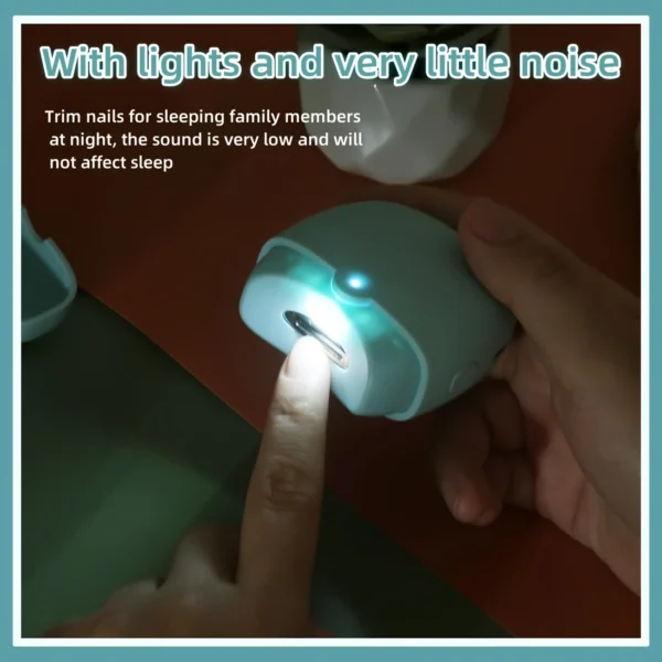 Electric Nail Clipper – Auto Trim, LED Light, Compact Grooming Tool - Image 4