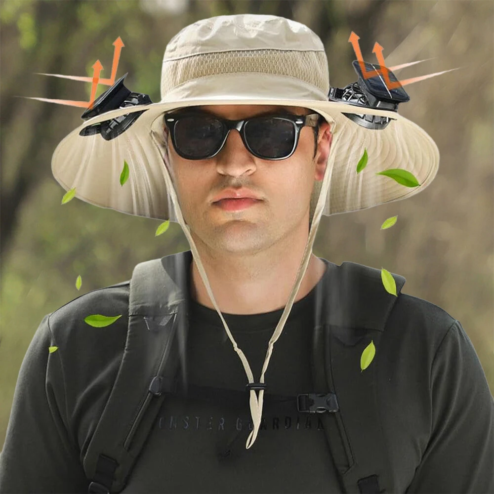 Solar Fan Sun Hat – UV Protection Outdoor Cooling Hat