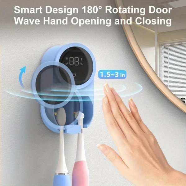 Smart UV Toothbrush Holder & Sterilizer – Wall Mounted - Image 3