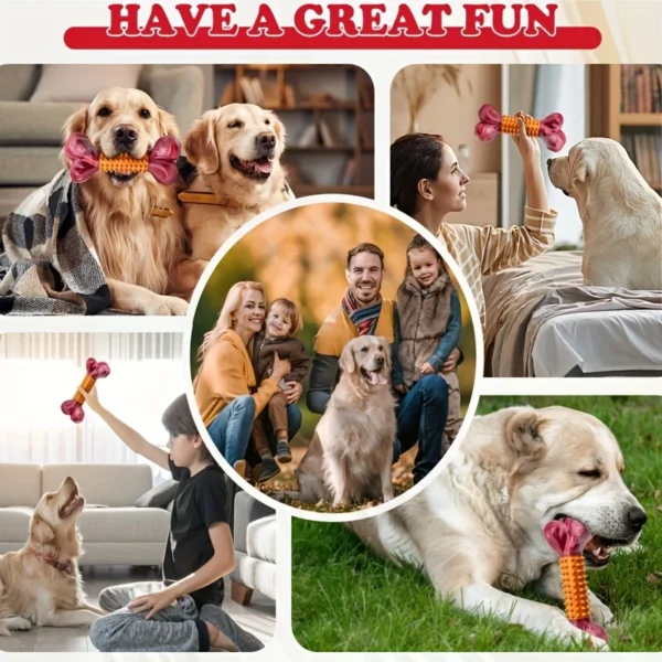 Indestructible Dog Chew Toy for Aggressive Chewers – Tough Bone for Large Breeds - Image 4