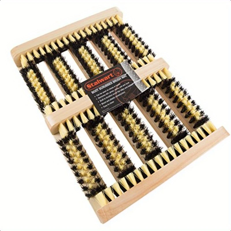 Heavy-Duty Boot Scrubber Mat – Hands-Free Dirt Remover for Cleaner Floors