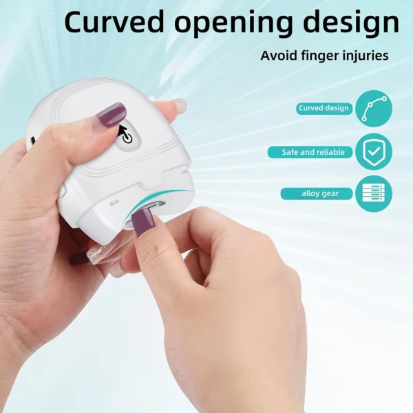 Electric Nail Clipper – Auto Trim, LED Light, Compact Grooming Tool - Image 5